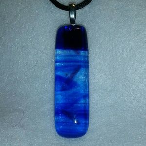 Fused glass pendant